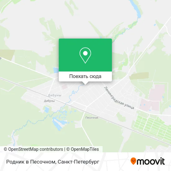 Карта Родник в Песочном