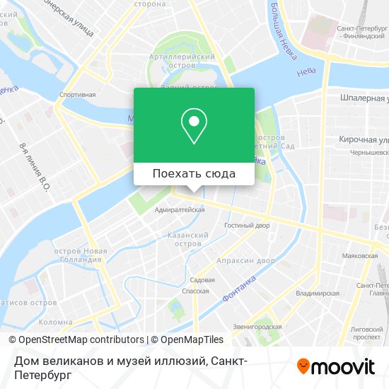 Карта Дом великанов и музей иллюзий