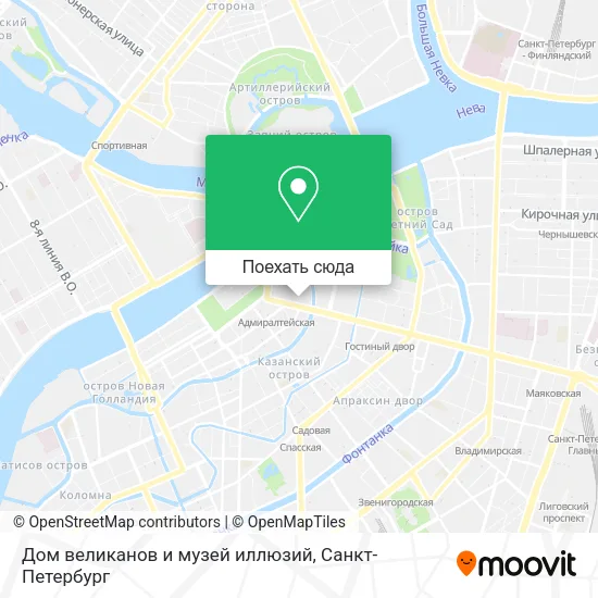 Карта Дом великанов и музей иллюзий