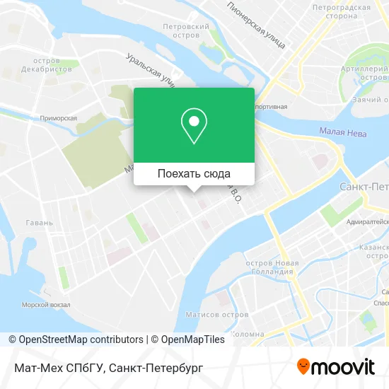 Карта Мат-Мех СПбГУ