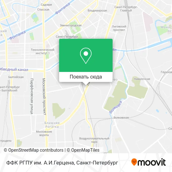 Карта ФФК РГПУ им. А.И.Герцена