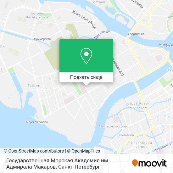 Карта Государственная Морская Академия им. Адмирала Макаров