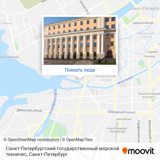 Карта Санкт-Петербургский государственный морской техничес