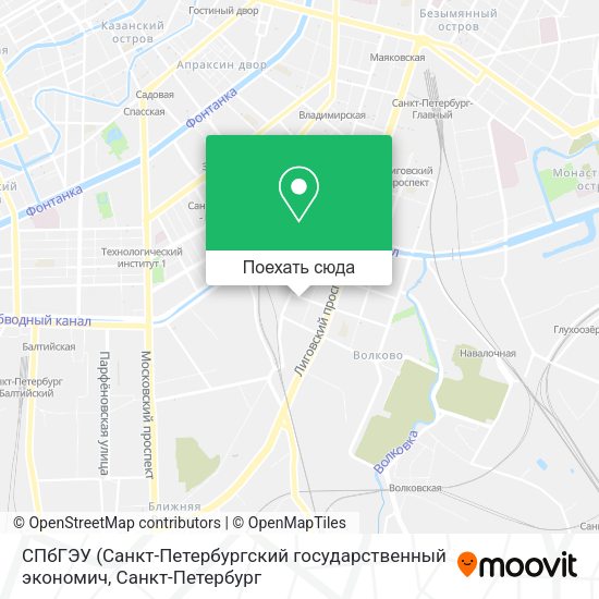 Карта СПбГЭУ