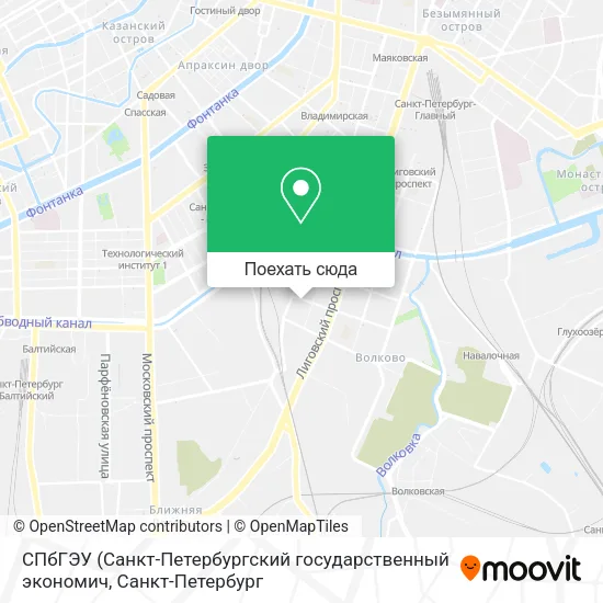 Карта СПбГЭУ