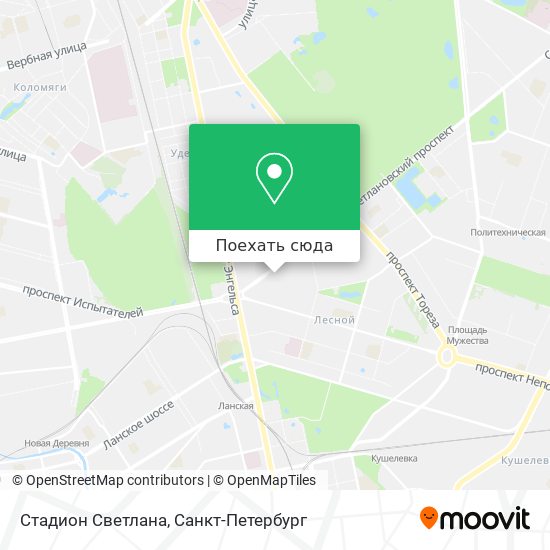 Карта Стадион  Светлана