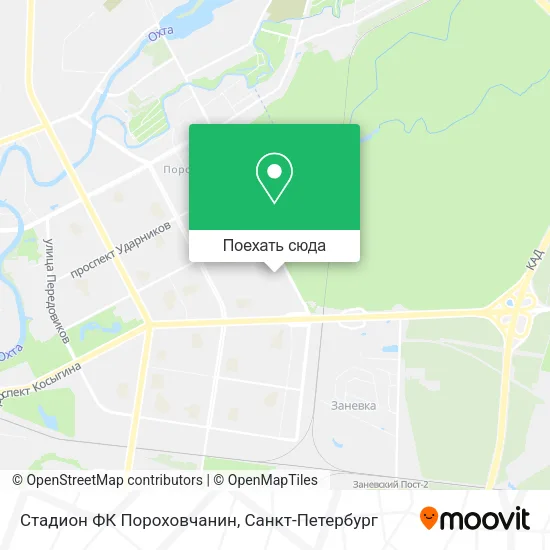 Карта Стадион  ФК Пороховчанин