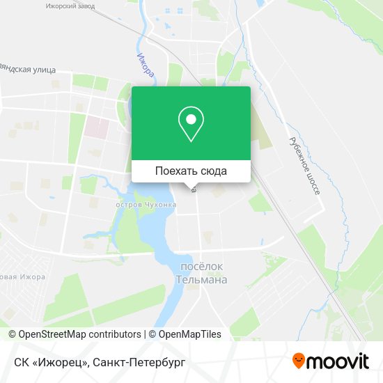 Карта СК «Ижорец»