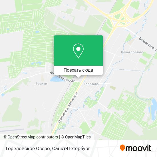 Карта Гореловское Озеро