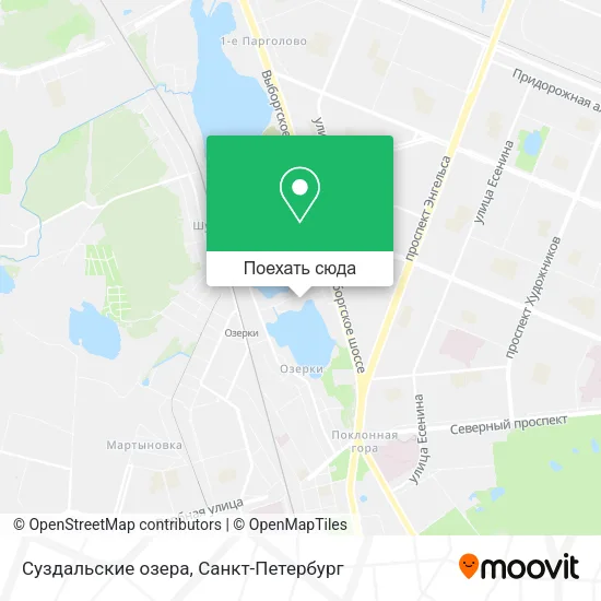 Карта Суздальские озера