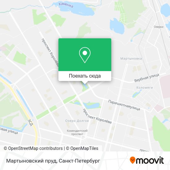 Карта Мартыновский пруд