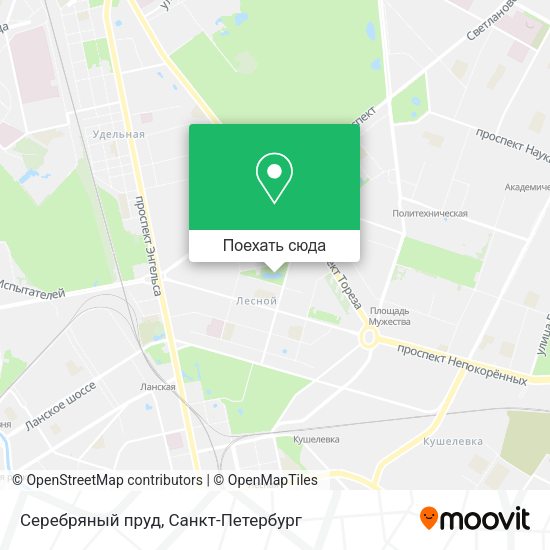 Карта Серебряный пруд