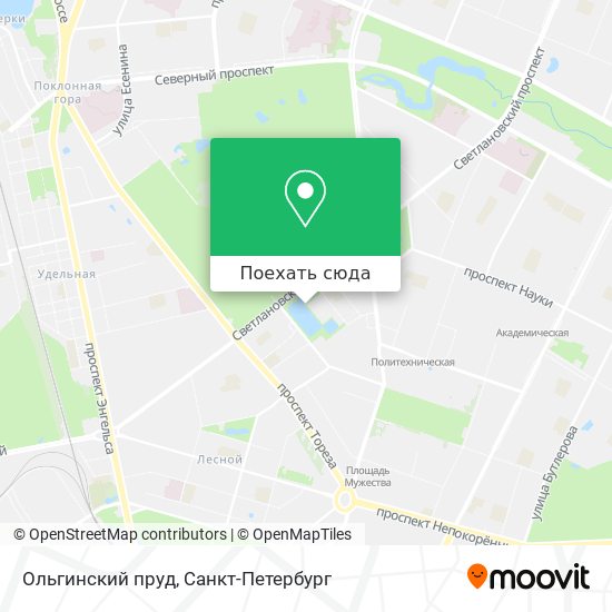 Карта Ольгинский пруд