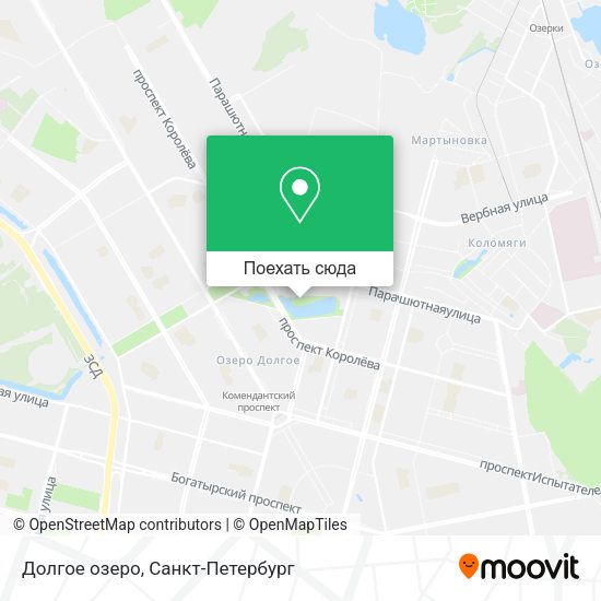 Карта Долгое озеро