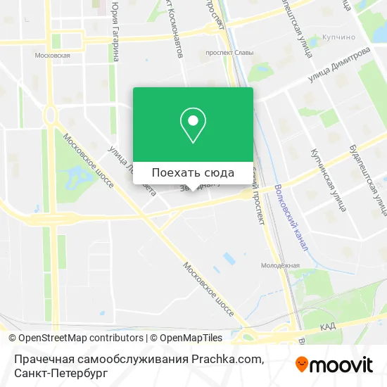 Карта Прачечная самообслуживания Prachka.com