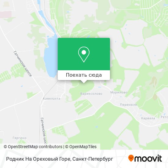 Карта Родник На Ореховый Горе