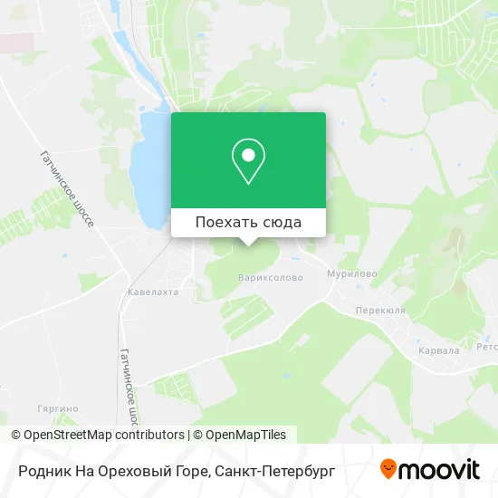 Карта Родник На Ореховый Горе