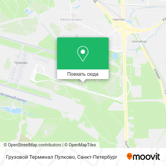 Карта Грузовой Терминал Пулково