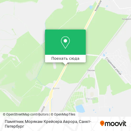 Карта Памятник Морякам Крейсера Аврора