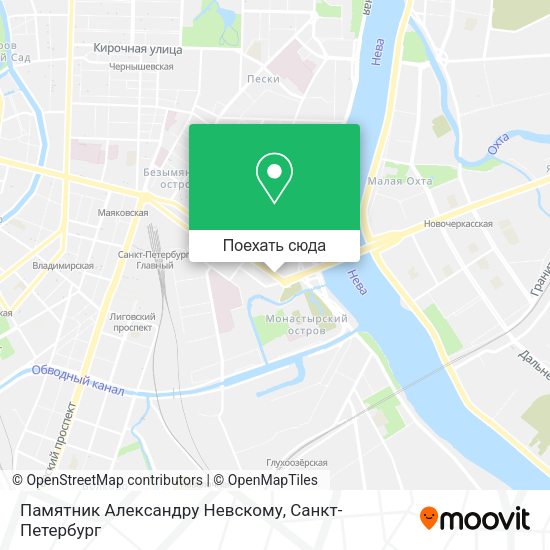 Карта Памятник Александру Невскому