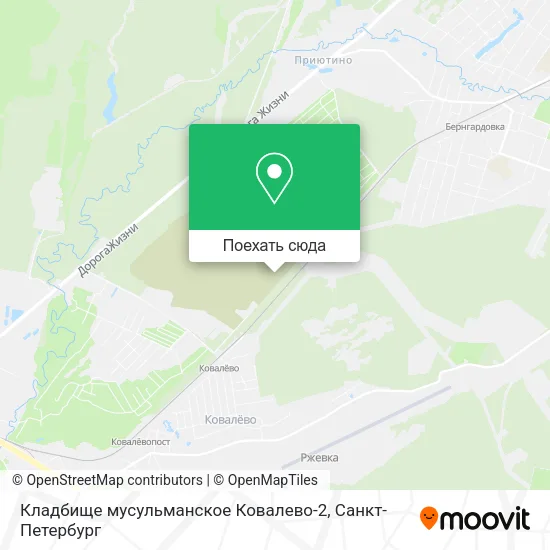Карта Кладбище мусульманское Ковалево-2