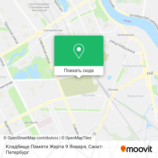 Карта Кладбище Памяти Жертв 9 Января