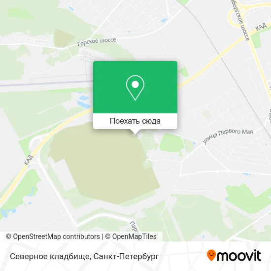 Карта Северное кладбище