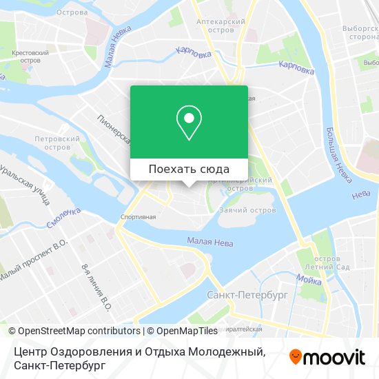 Карта Центр Оздоровления и Отдыха  Молодежный
