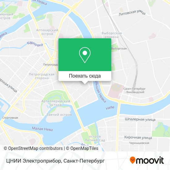 Карта ЦНИИ  Электроприбор