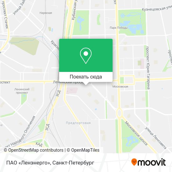 Карта ПАО «Ленэнерго»