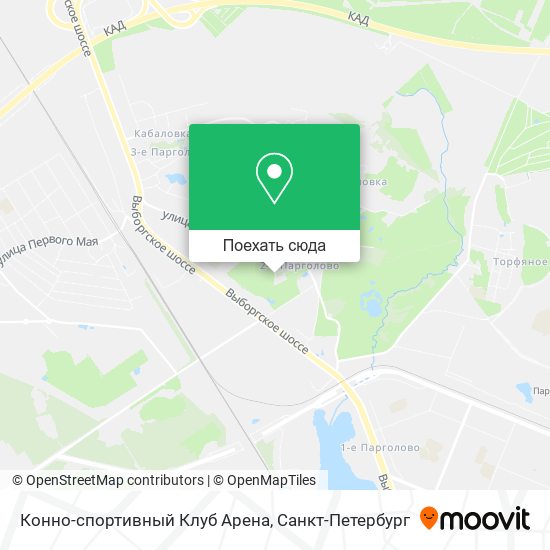 Карта Конно-спортивный Клуб  Арена
