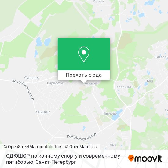 Карта СДЮШОР по конному спорту и современному пятиборью