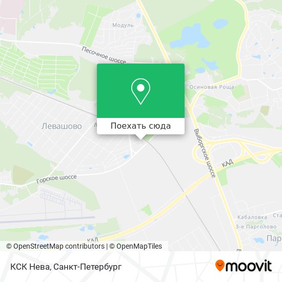 Карта КСК Нева