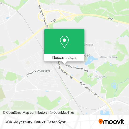 Карта КСК «Мустанг»