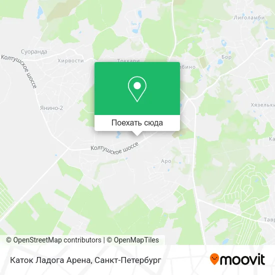 Карта Каток  Ладога Арена