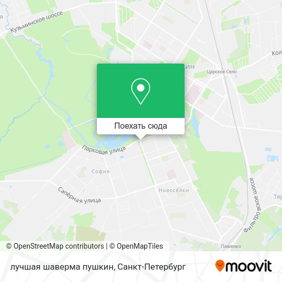 Карта лучшая шаверма пушкин