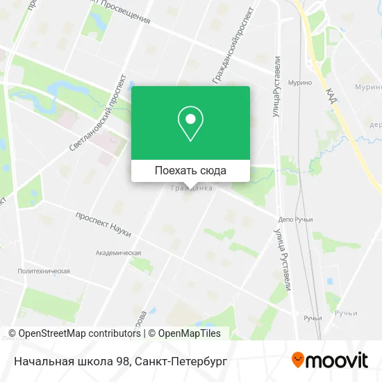 Карта Начальная школа 98