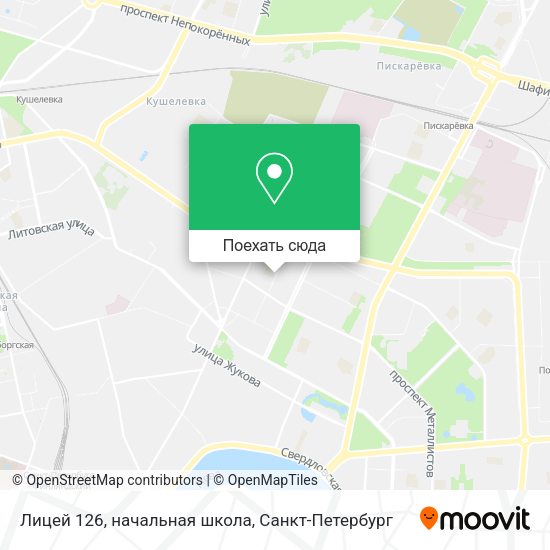 Карта Лицей 126, начальная школа