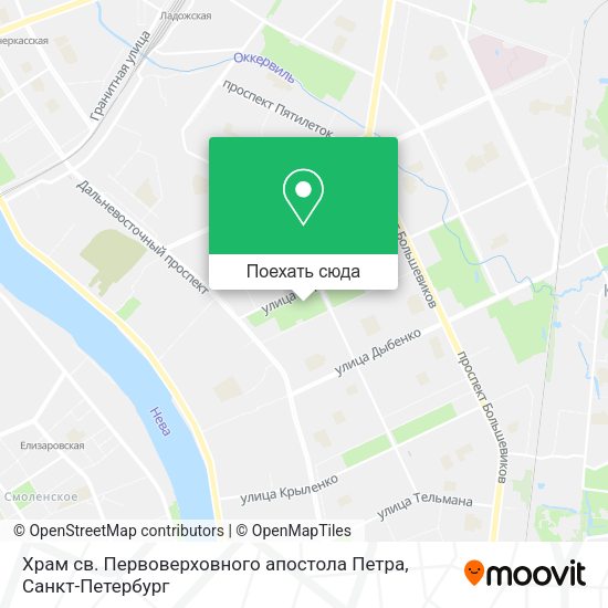 Карта Храм св. Первоверховного апостола Петра