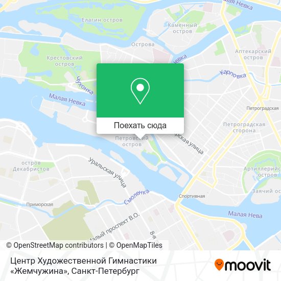 Карта Центр Художественной Гимнастики «Жемчужина»