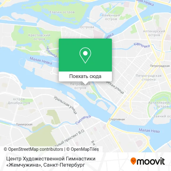 Карта Центр Художественной Гимнастики «Жемчужина»