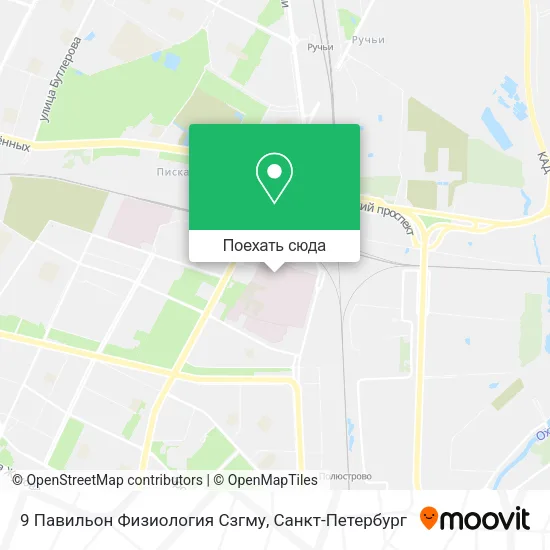 Карта 9 Павильон Физиология Сзгму