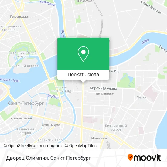 Карта Дворец Олимпия
