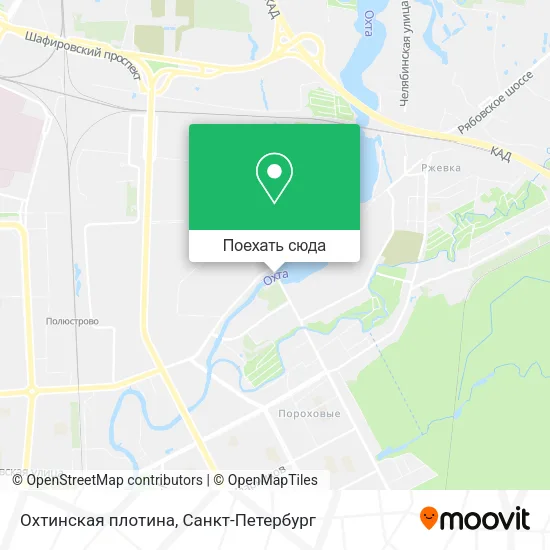 Карта Охтинская плотина