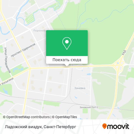 Карта Ладожский виадук