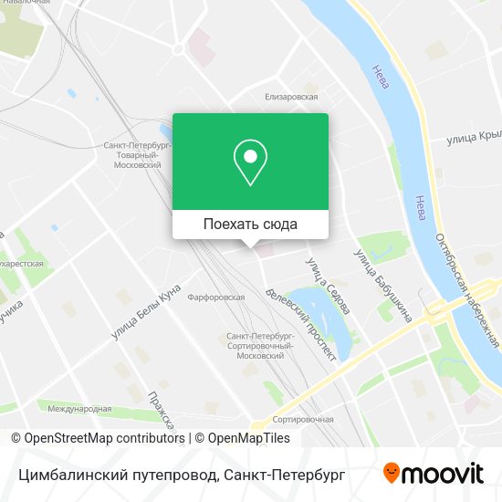 Карта Цимбалинский путепровод