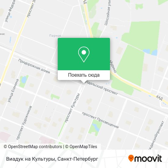 Карта Виадук на Культуры