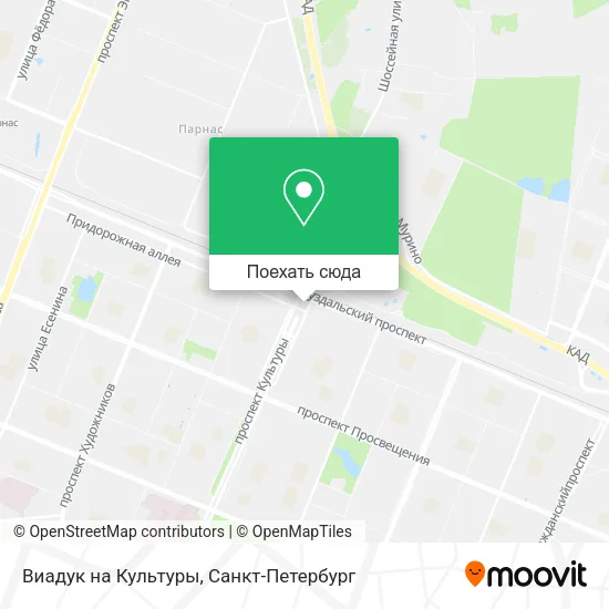 Карта Виадук на Культуры