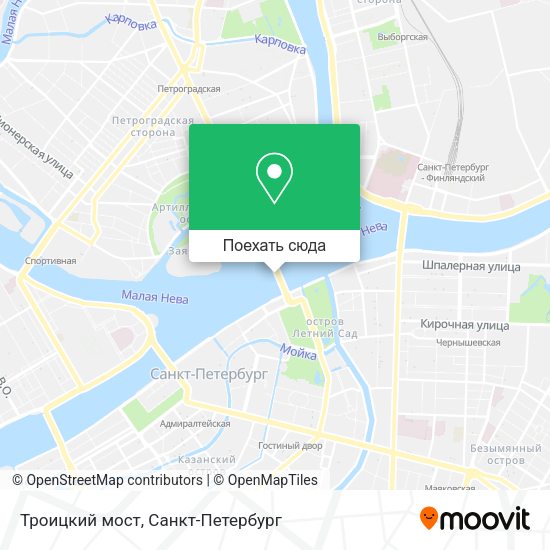 Карта Троицкий мост