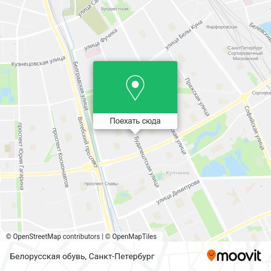 Карта Белорусская обувь